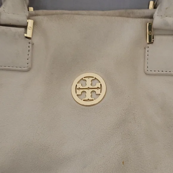 Used White Tory Burch Crossbody Tote - Picture 2 of 7